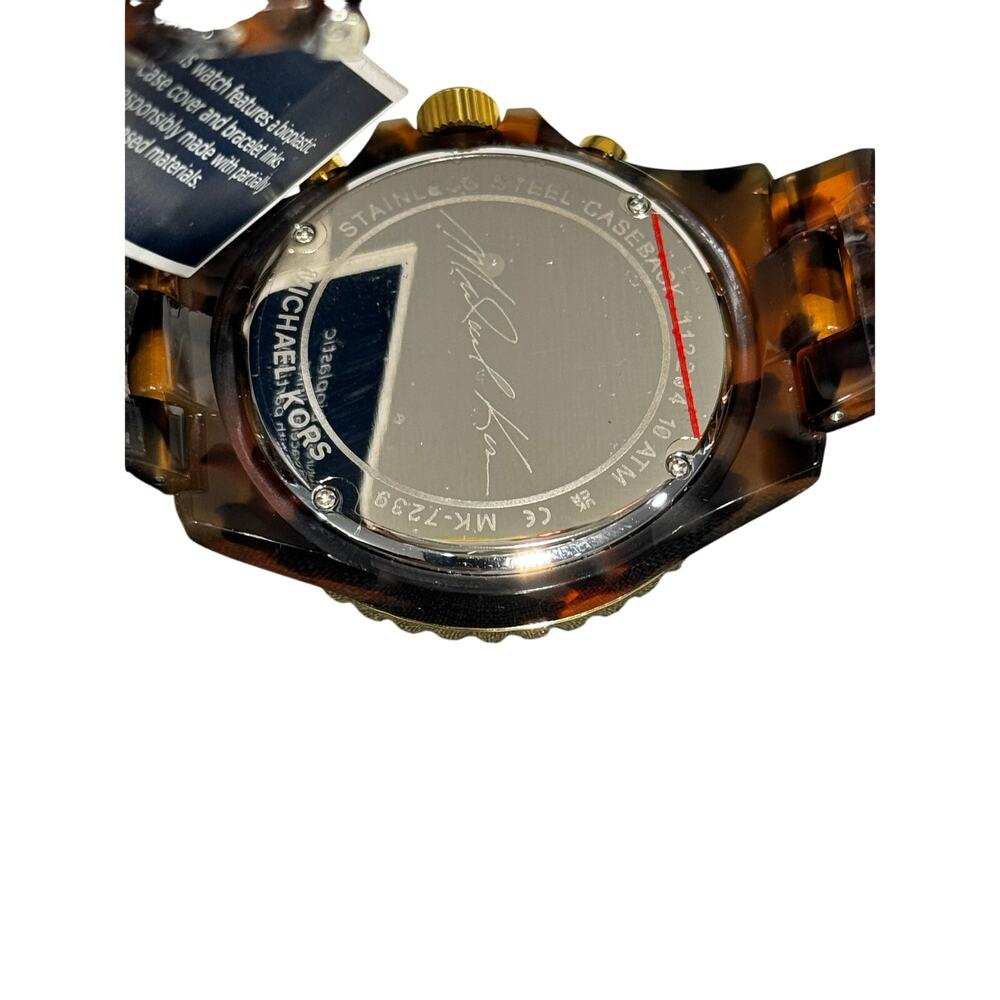 MICHAEL KORS WOMEN´S EVEREST TORTOISE ACETATE Watch - Picture 8 of 11